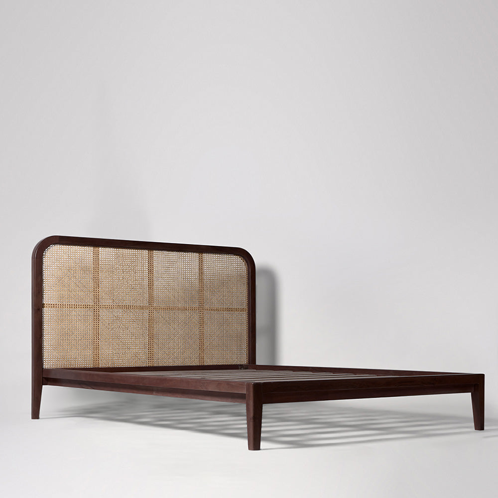 Raphia Solidwood & Cane Bed