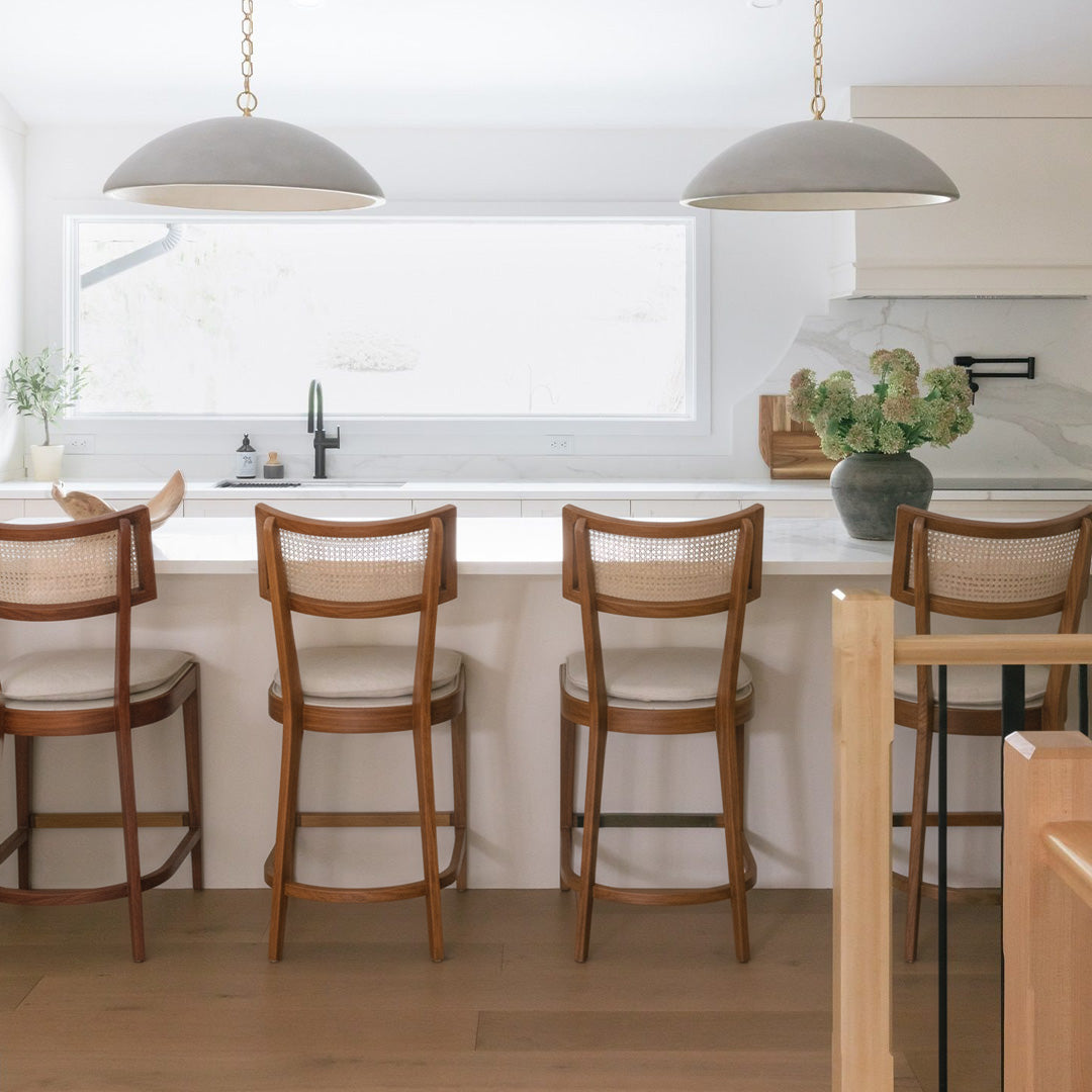 Libby Cane Bar Counter Chair