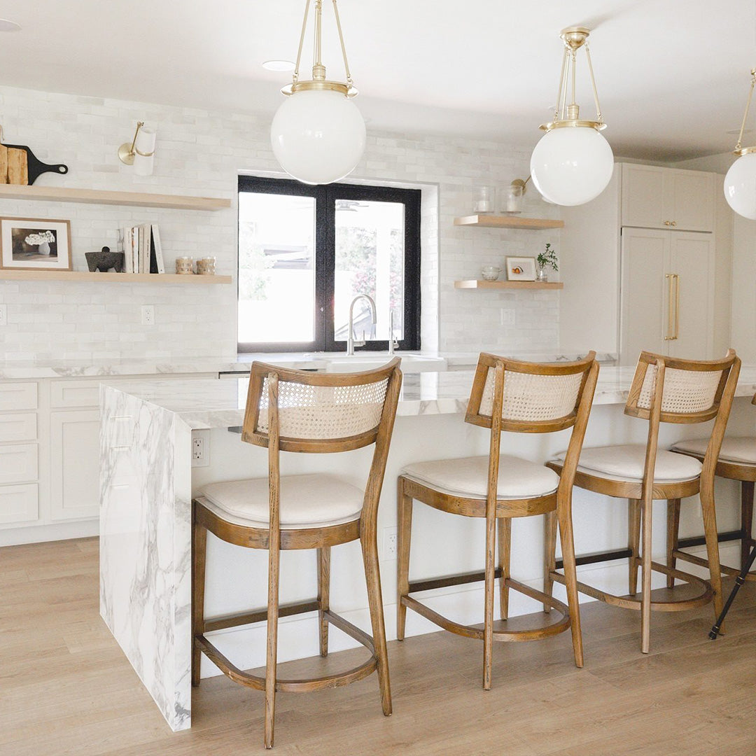 Libby Cane Bar Counter Chair