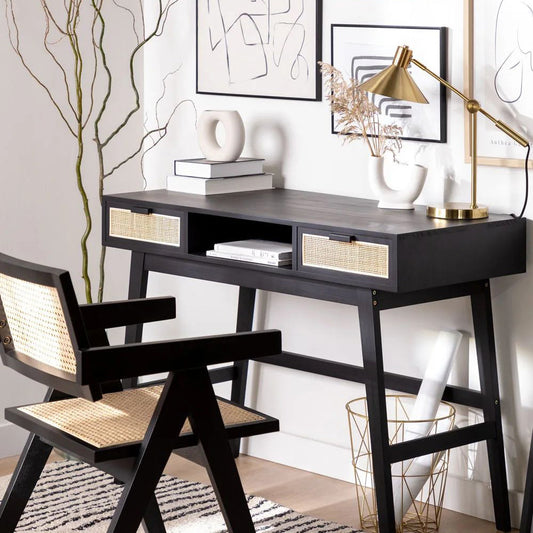 Noir Solidwood Study/Console Table