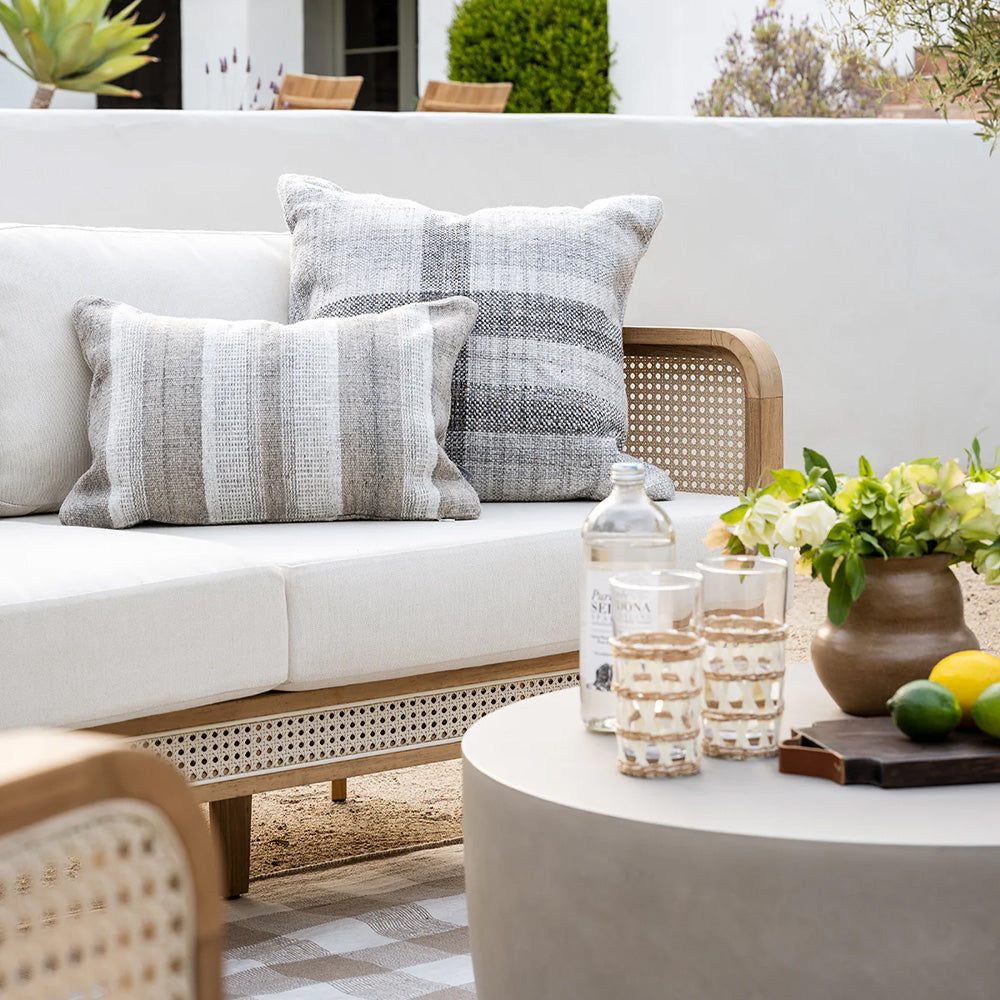 Elowyn Cane & Solidwood Sofa
