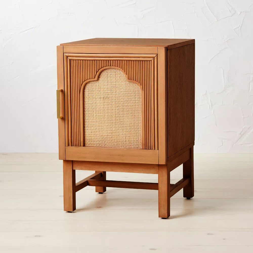 Amer Cane Bedside Table