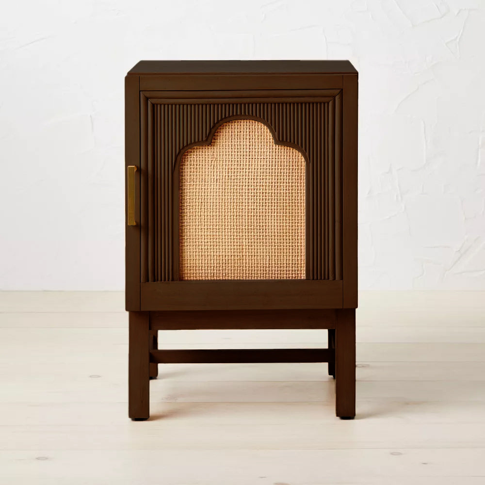 Amer Cane Bedside Table