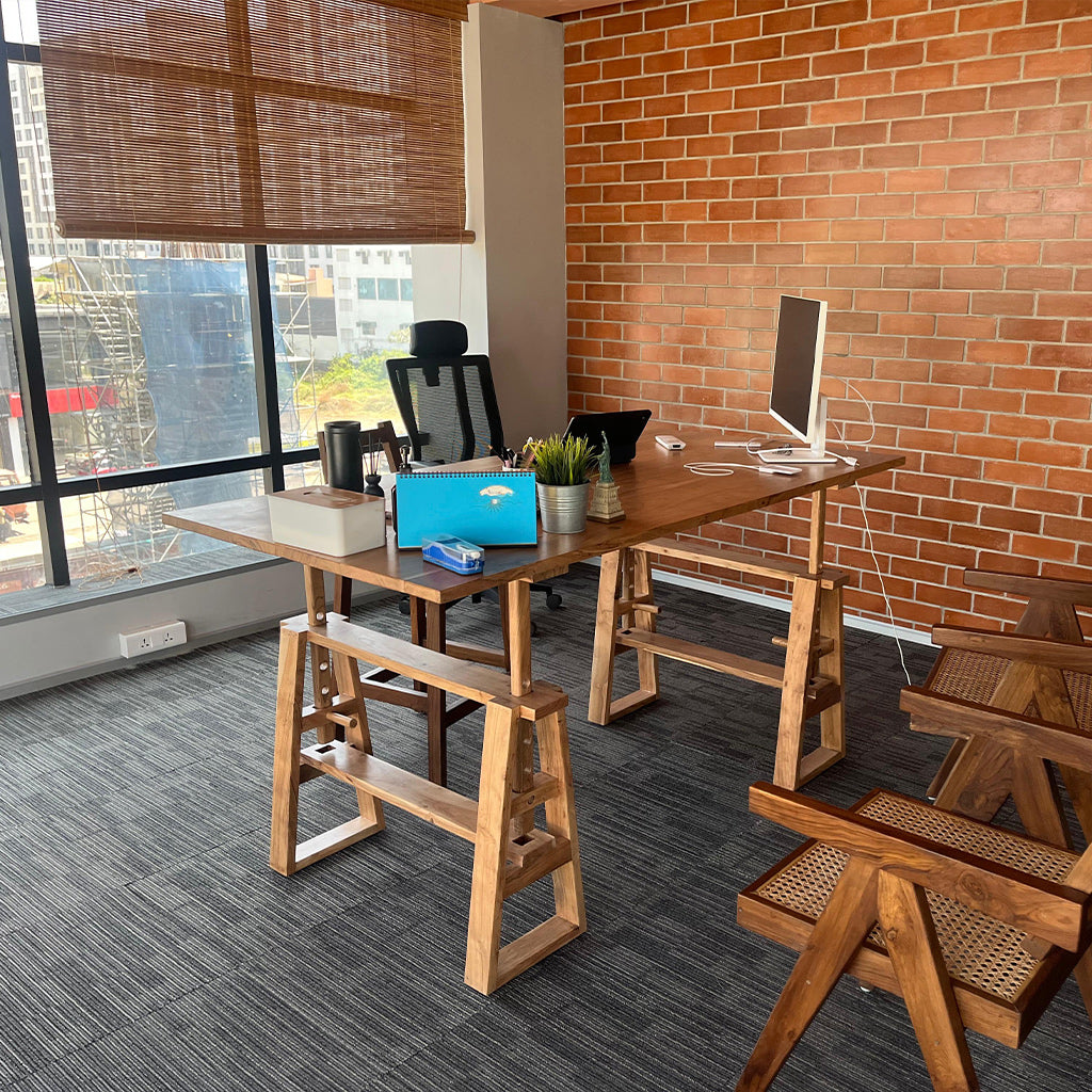 Trestle Solid Wood Table