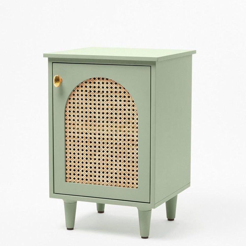 Woodworm Furniture | Hawamahal Bedside Table | Solid Wood-Cane woodworm Affordable Premium Rosewood Mango wood Buy online