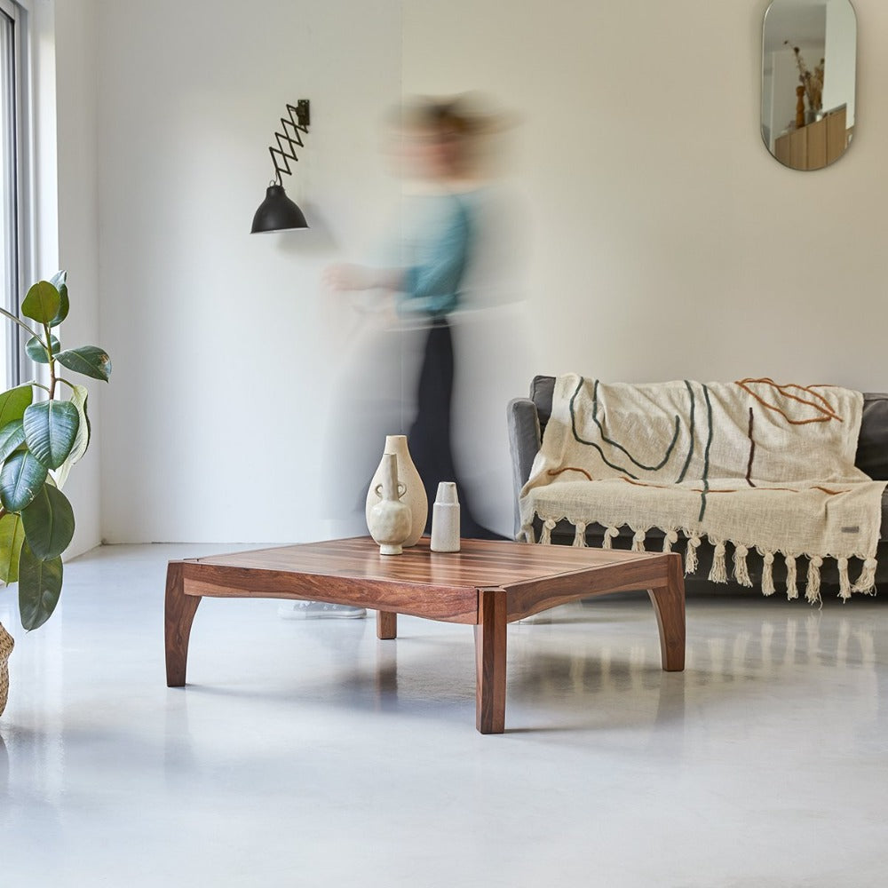 Woodworm furniture-Solid wood-Sheesham-Amaze-Coffee Table-Center Table-Natural