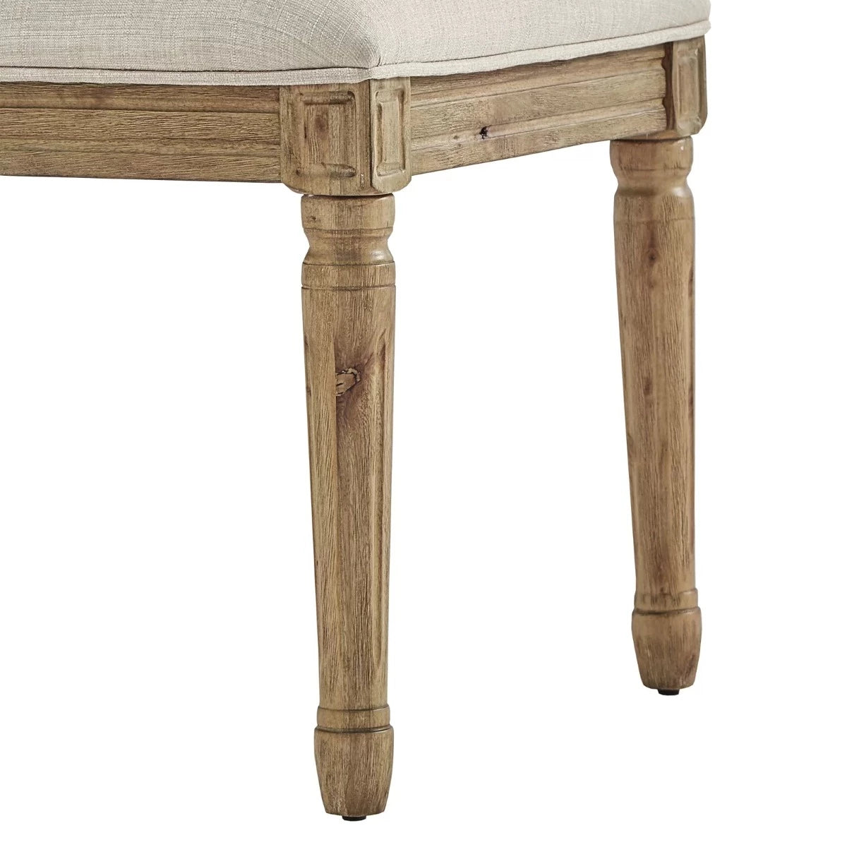 Woodworm Furniture | Ashley | Solid Wood Chair | Premium-Upholstery | Sheesham | lags View