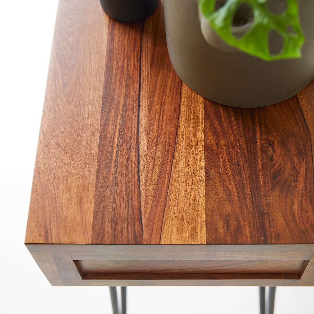 Woodworm | Metric Console | Desk | Solid | Study Table | Drawer | Top View