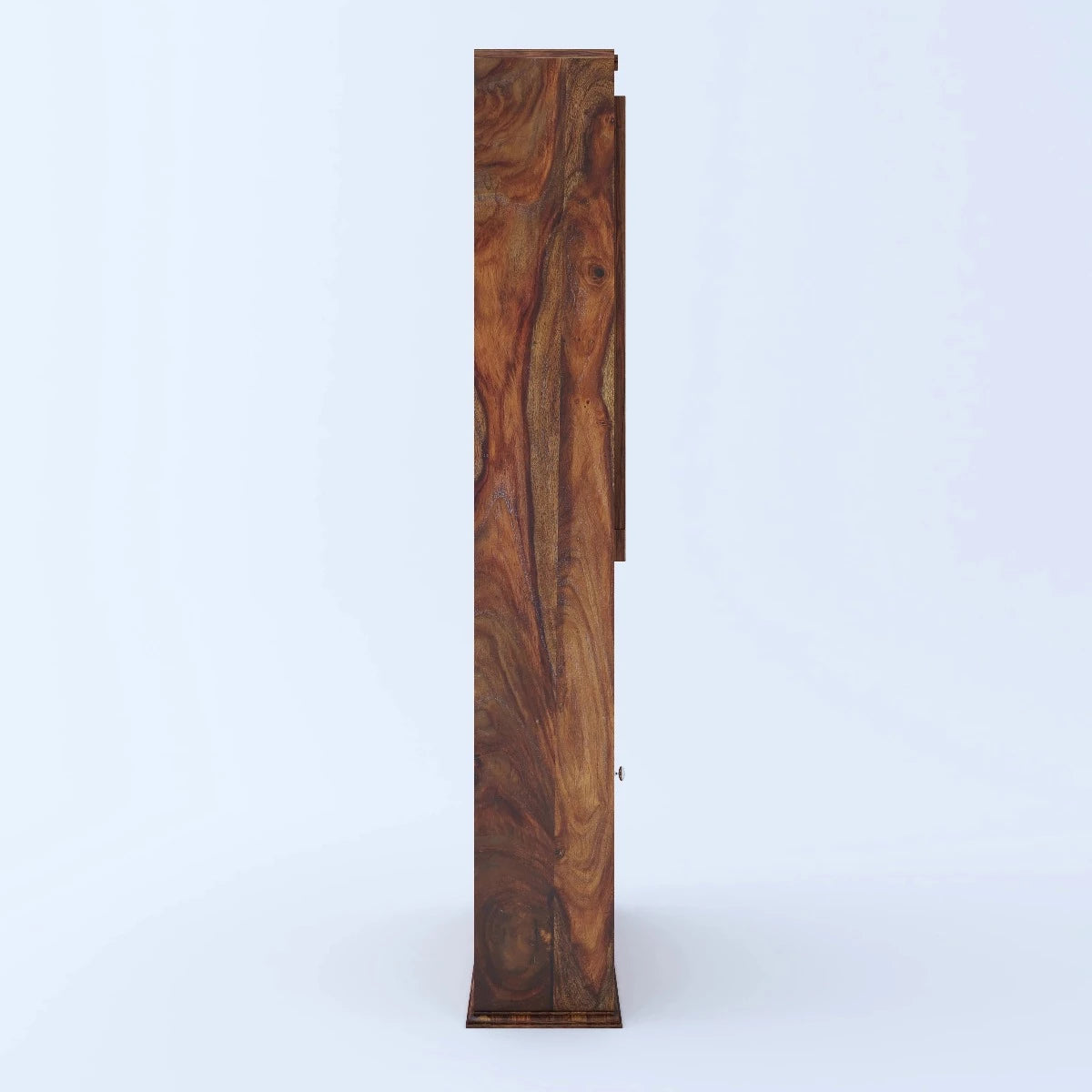 Woodworm Furniture | Folding Bookshelf | Bookshelf cum Study Table | Honey | Sheesham | Side View