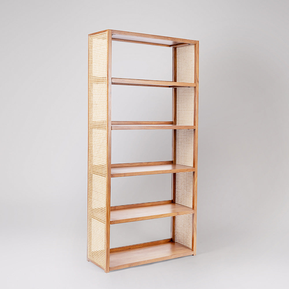 Raphia Cane Bookshelf