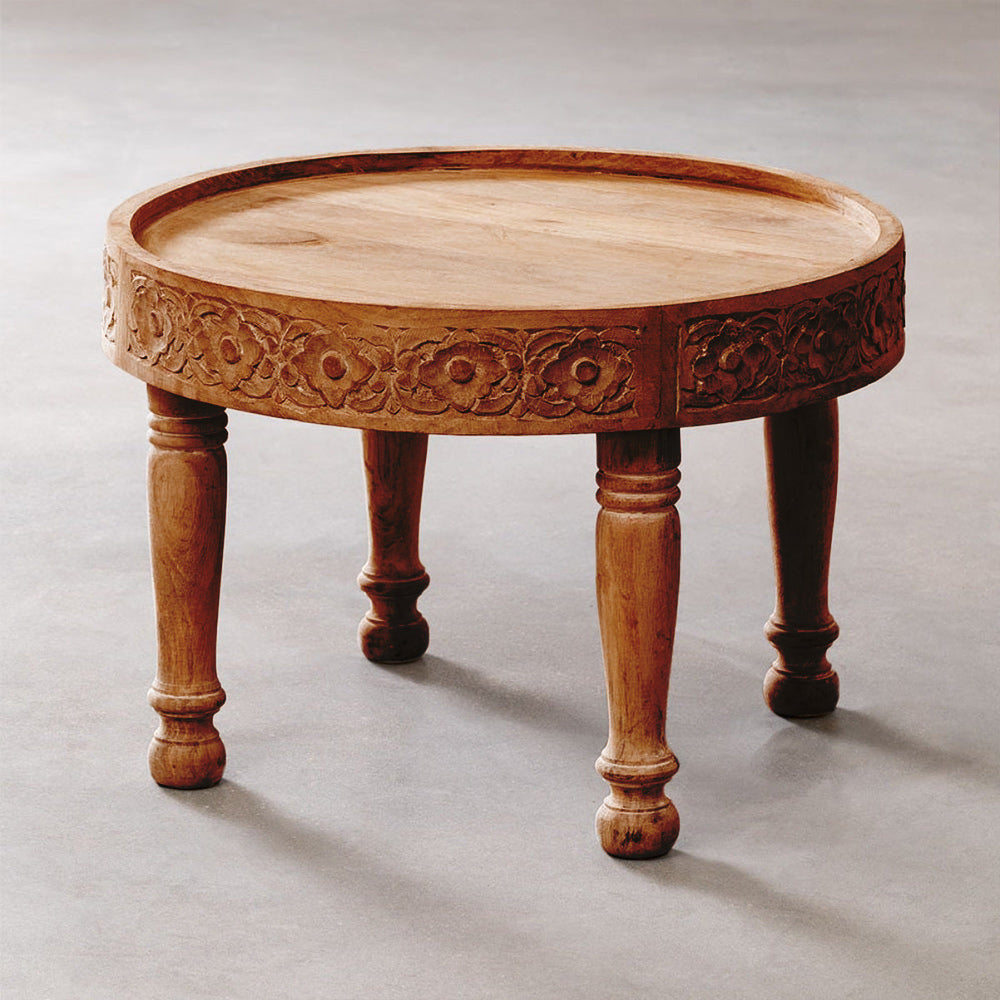 Ornate Hand Carved Round Table