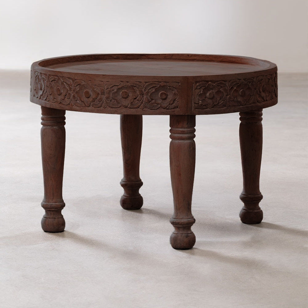 Ornate Hand Carved Round Table