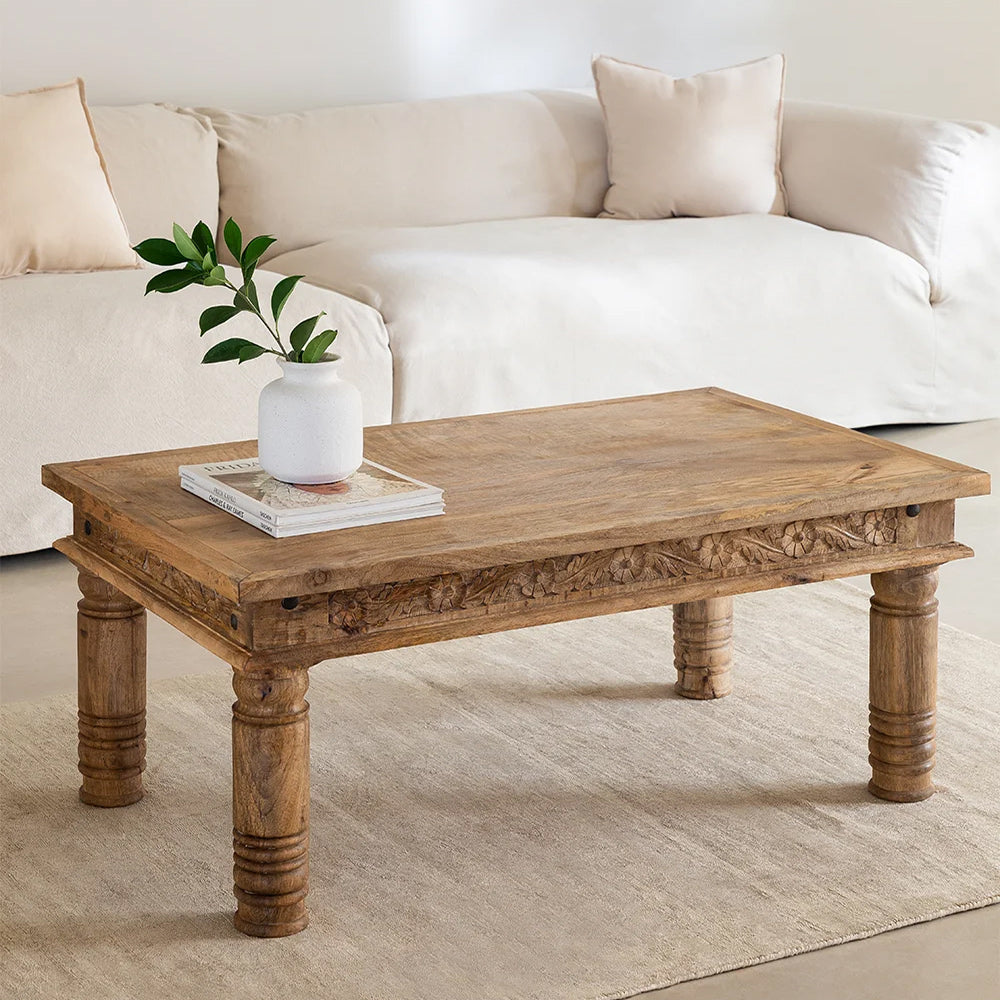 Ornate Hand Carved Coffee Table