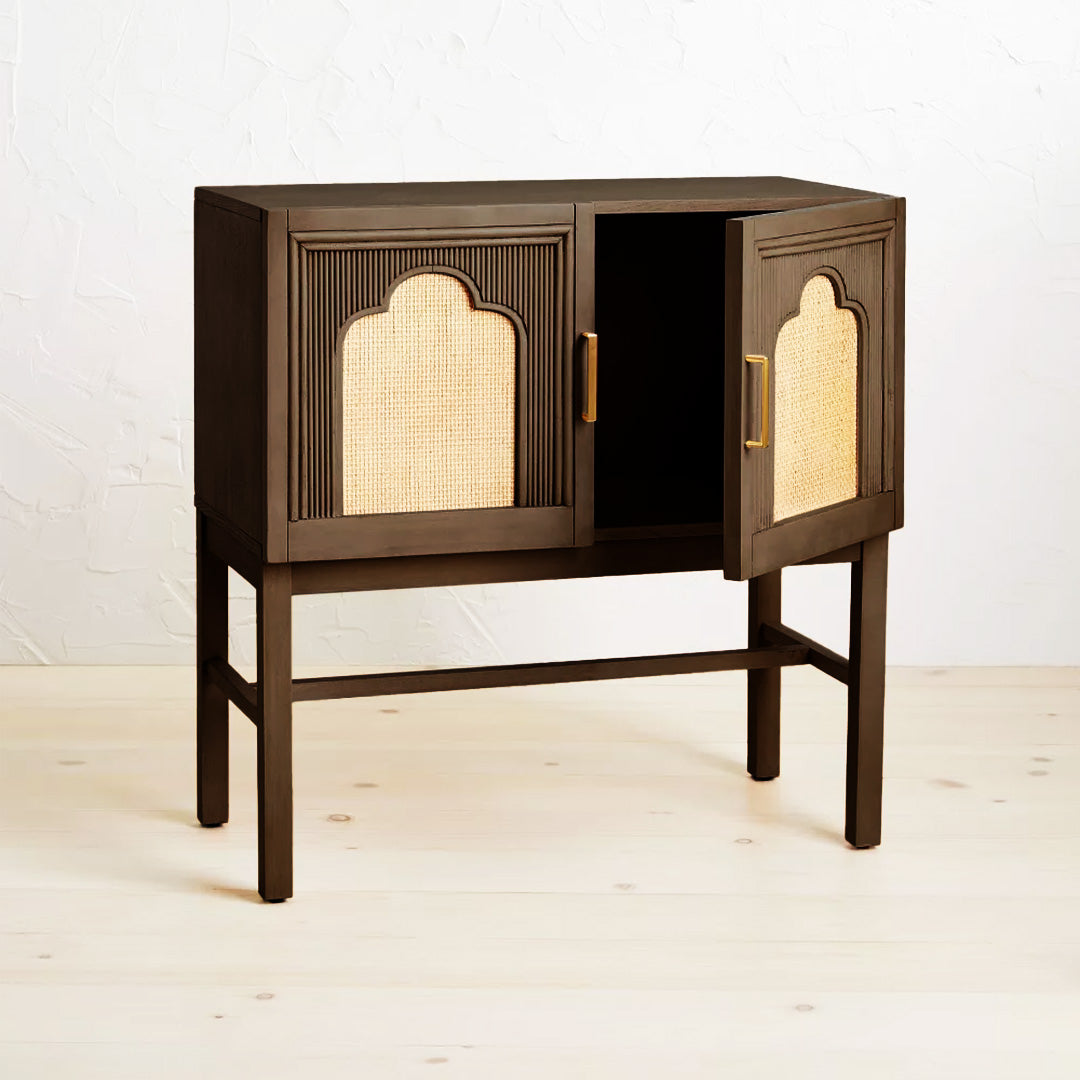 Amer Cane Console Table