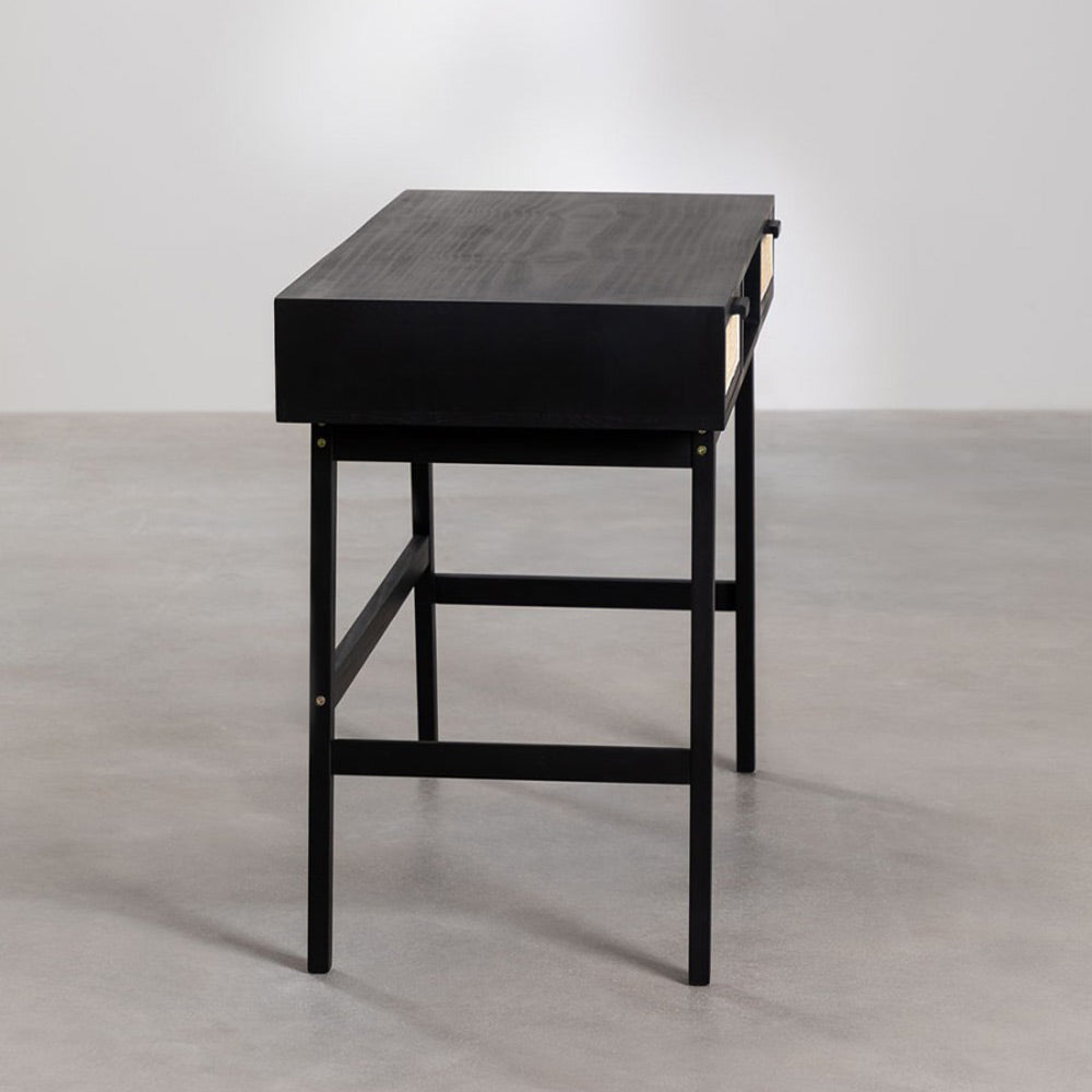 House of Woodworm | Noir Solidwood Study/Console Table | Modern Design