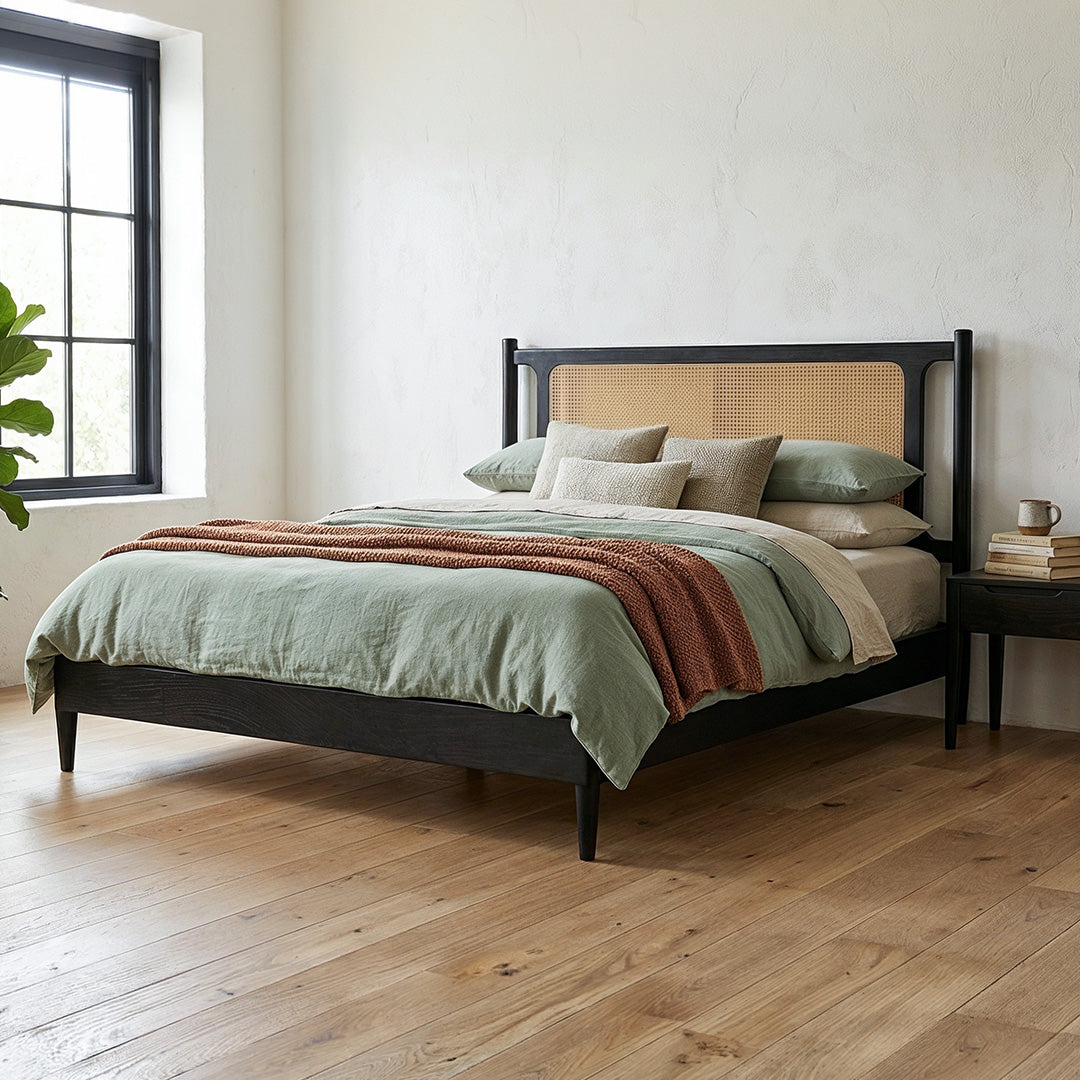 Aura Solidwood Cane Bed