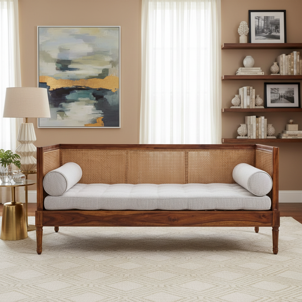 Harbor Cane Sofa Day Bed