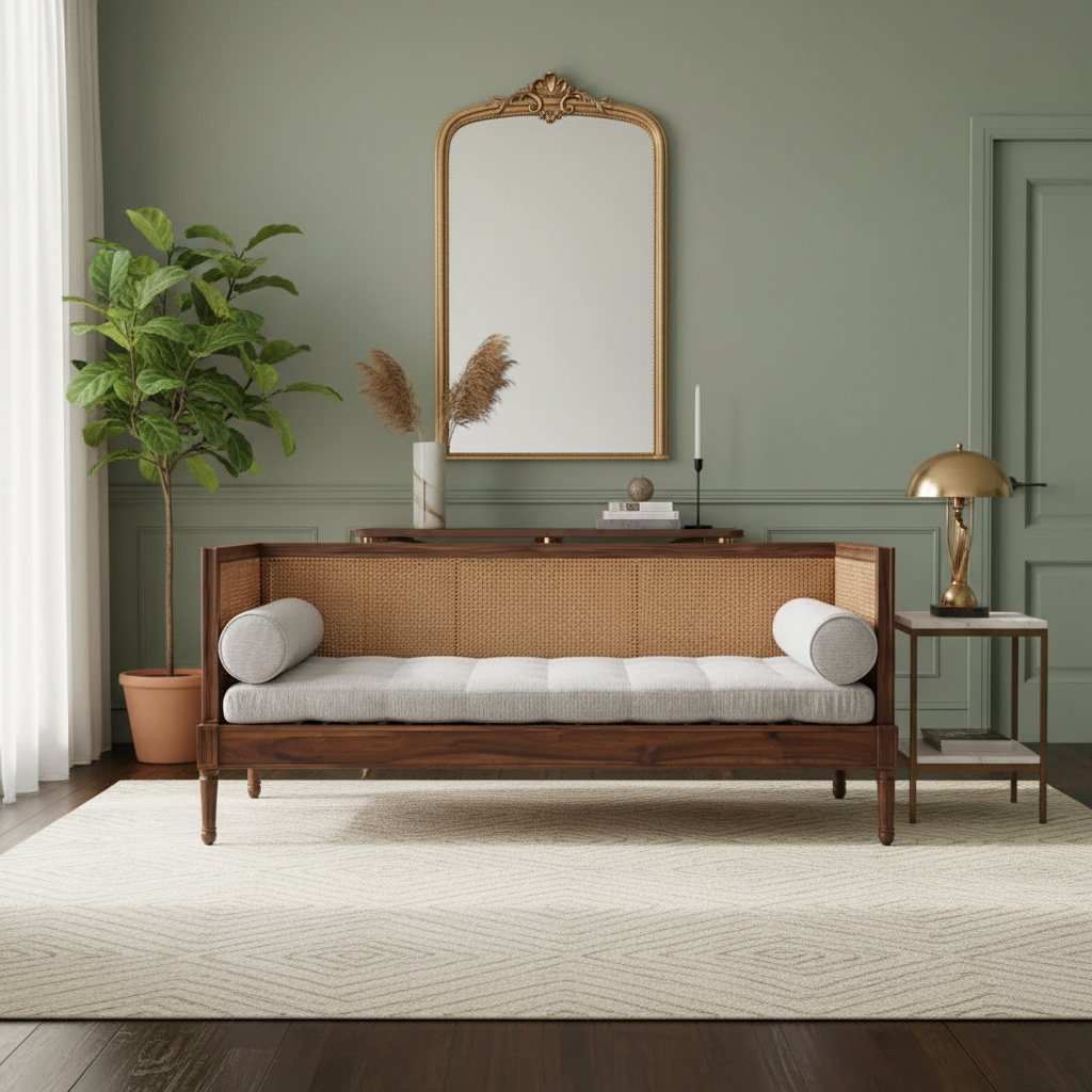 Harbor Cane Sofa Day Bed