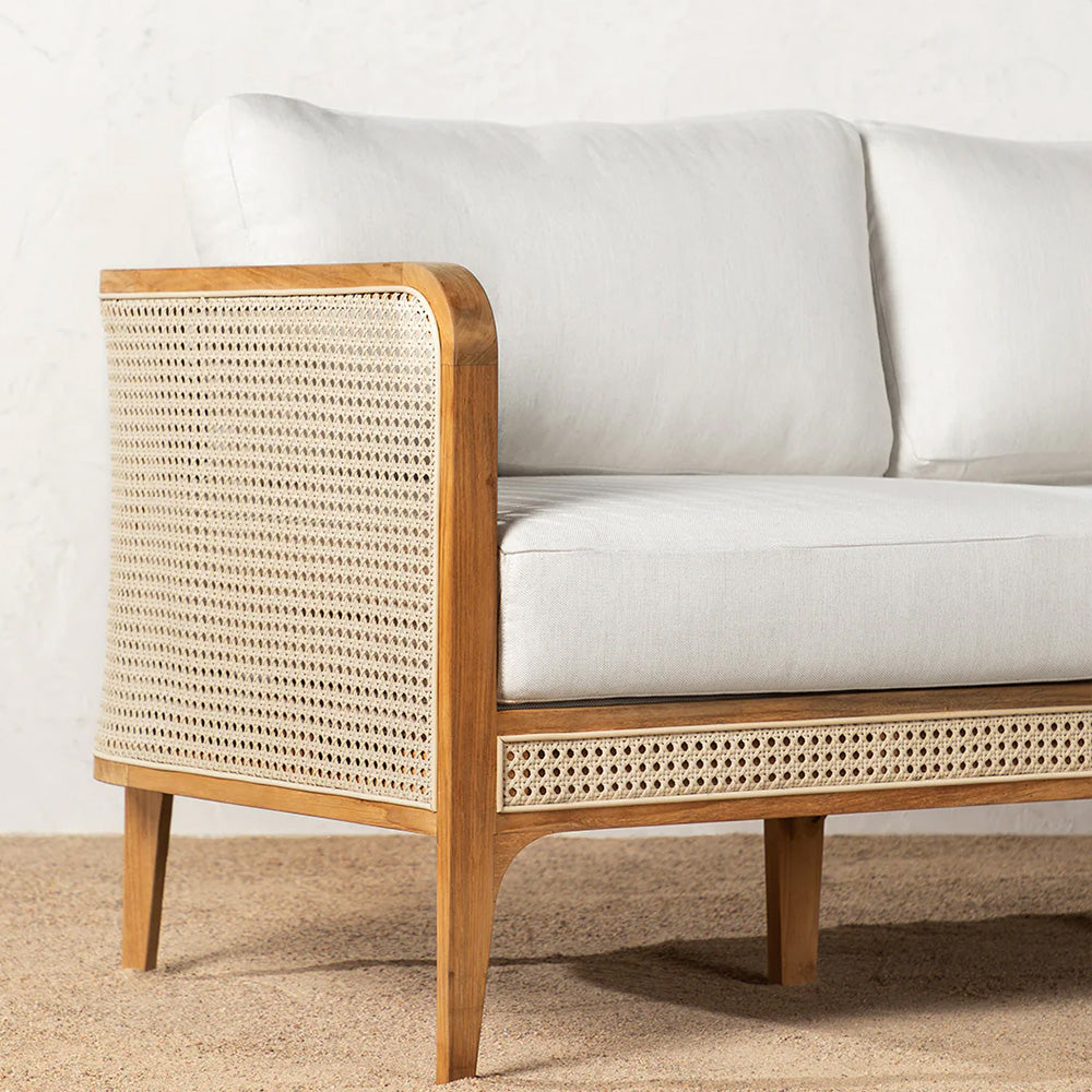 Elowyn Cane & Solidwood Sofa