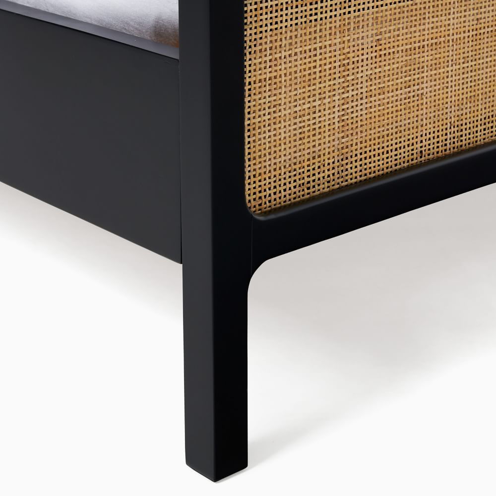Woodworm Furniture | Solidwood-Cane Rattan Bed | Sheesham |Premium bed