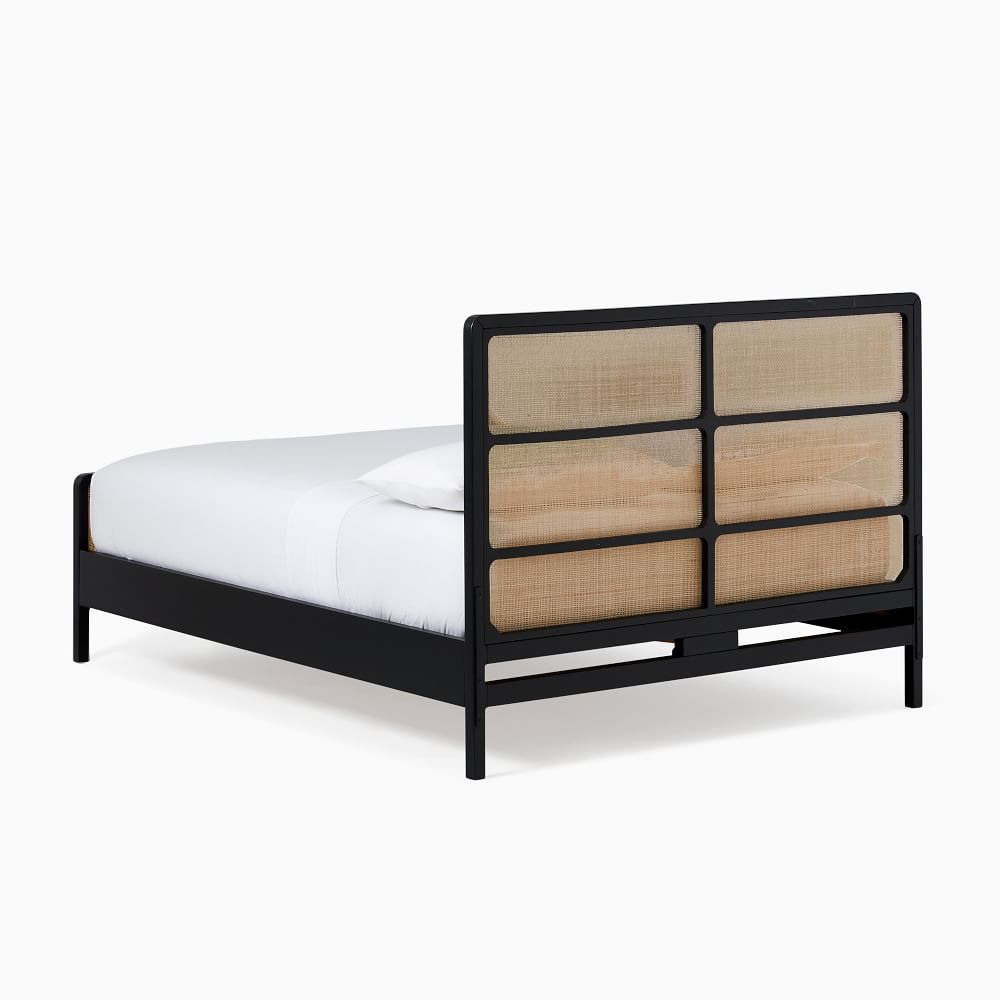 Woodworm Furniture | Solidwood-Cane Rattan Bed | Sheesham |Premium bed
