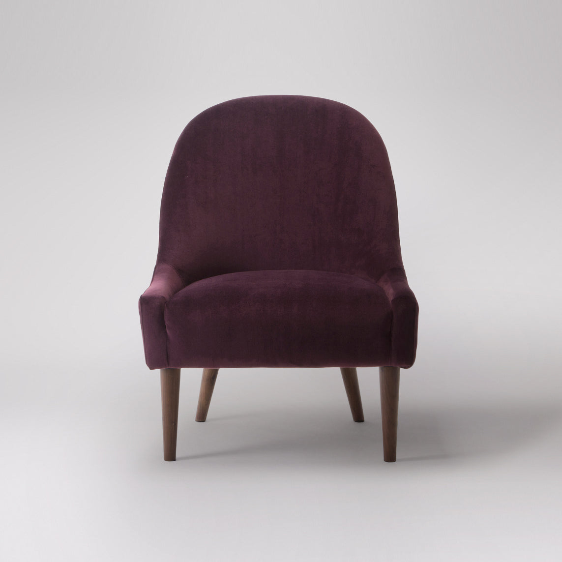 Woodworm | Chervel Armchair | Premium Upholstery | Solid Rosewood|  | Front View