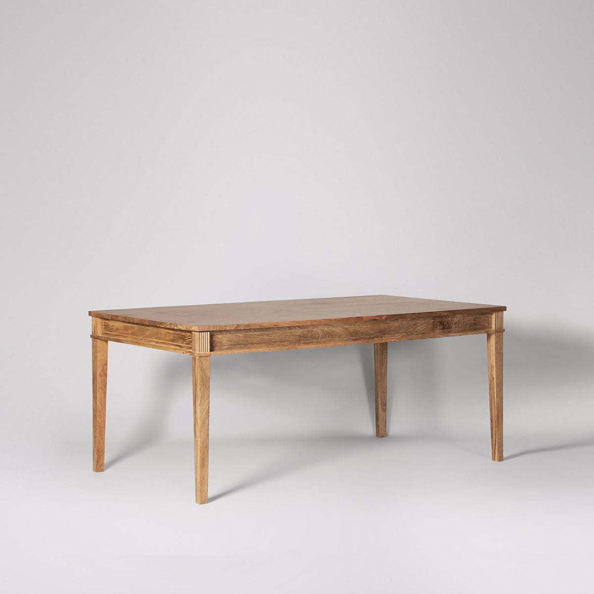 Woodworm | Claudy | Premium Dining Table| Extendable | Solid Wood | Extendable Look | Side View 
