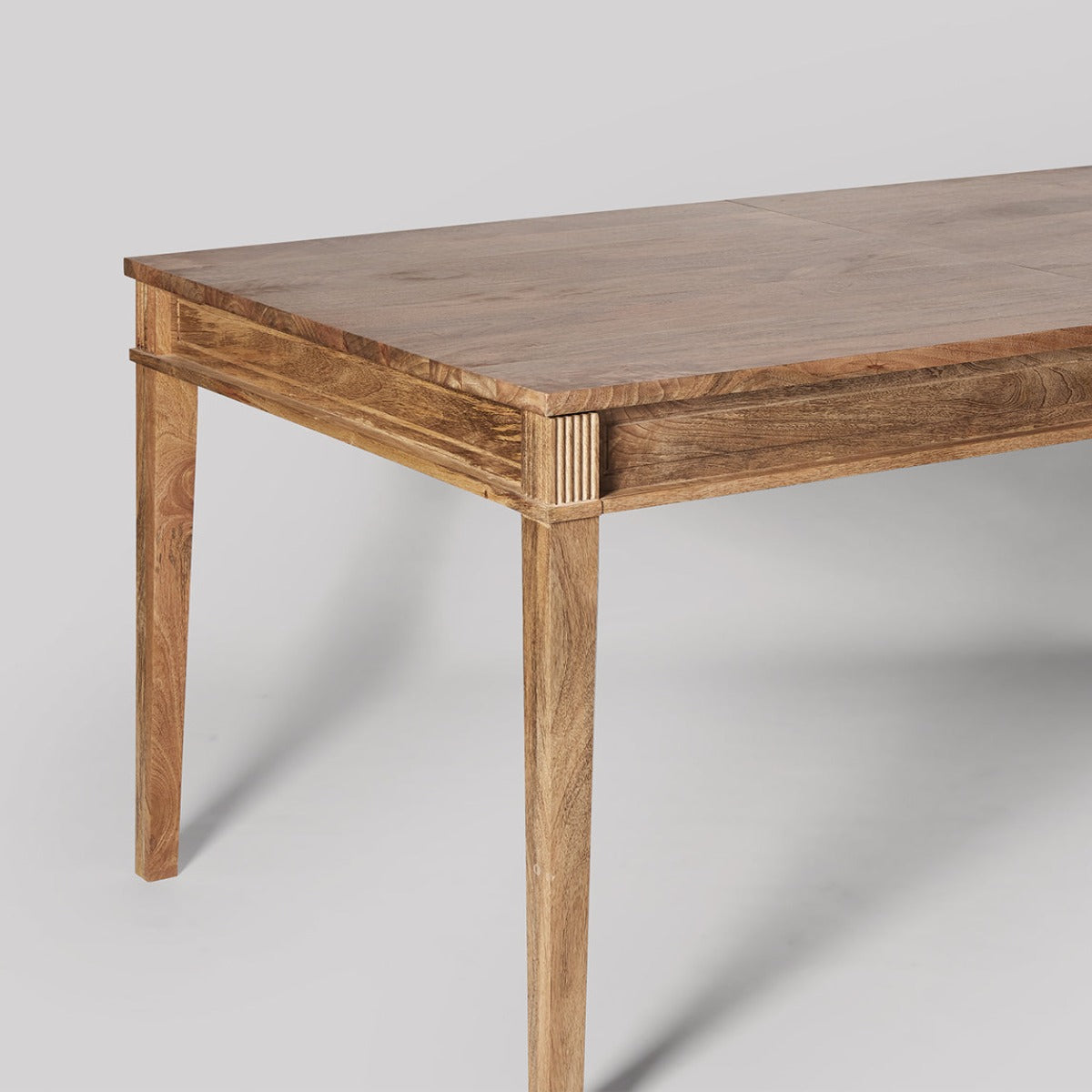 Woodworm | Claudy | Premium Dining Table| Extendable | Solid Wood | Elite Look | Side Profile