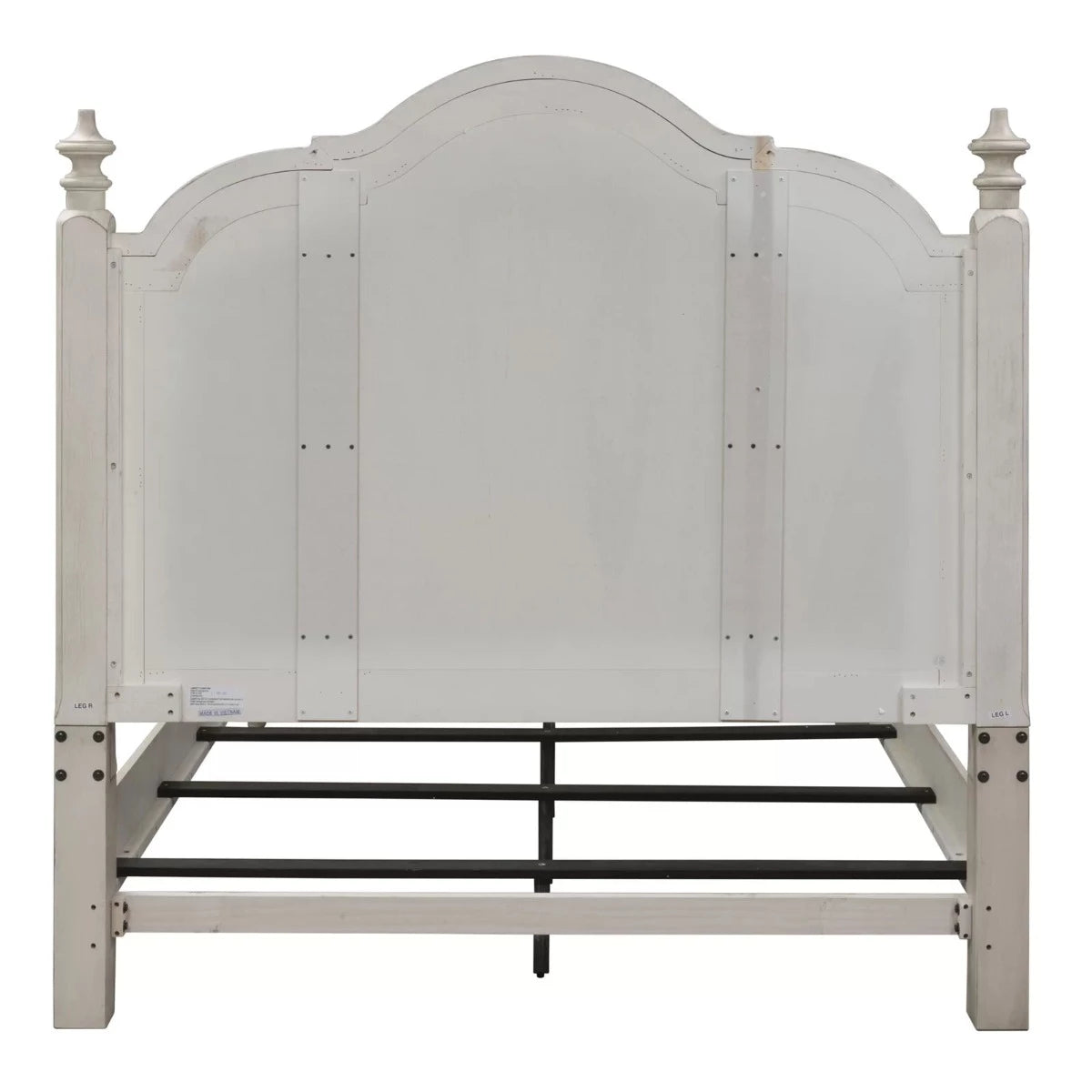 Woodworm | Drake Solid Wood | Premium Rosewood Bed| White