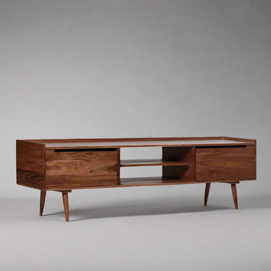 Woodworm Furniture | Elite Tv Unit | Solid Wood | Rosewood |Media Unit