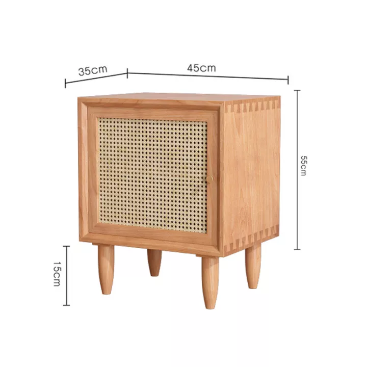 Woodworm Furniture | Weaved Bedside Table | Cane Work | Solid wood | Affordable Furniture | sheeham | rose wood