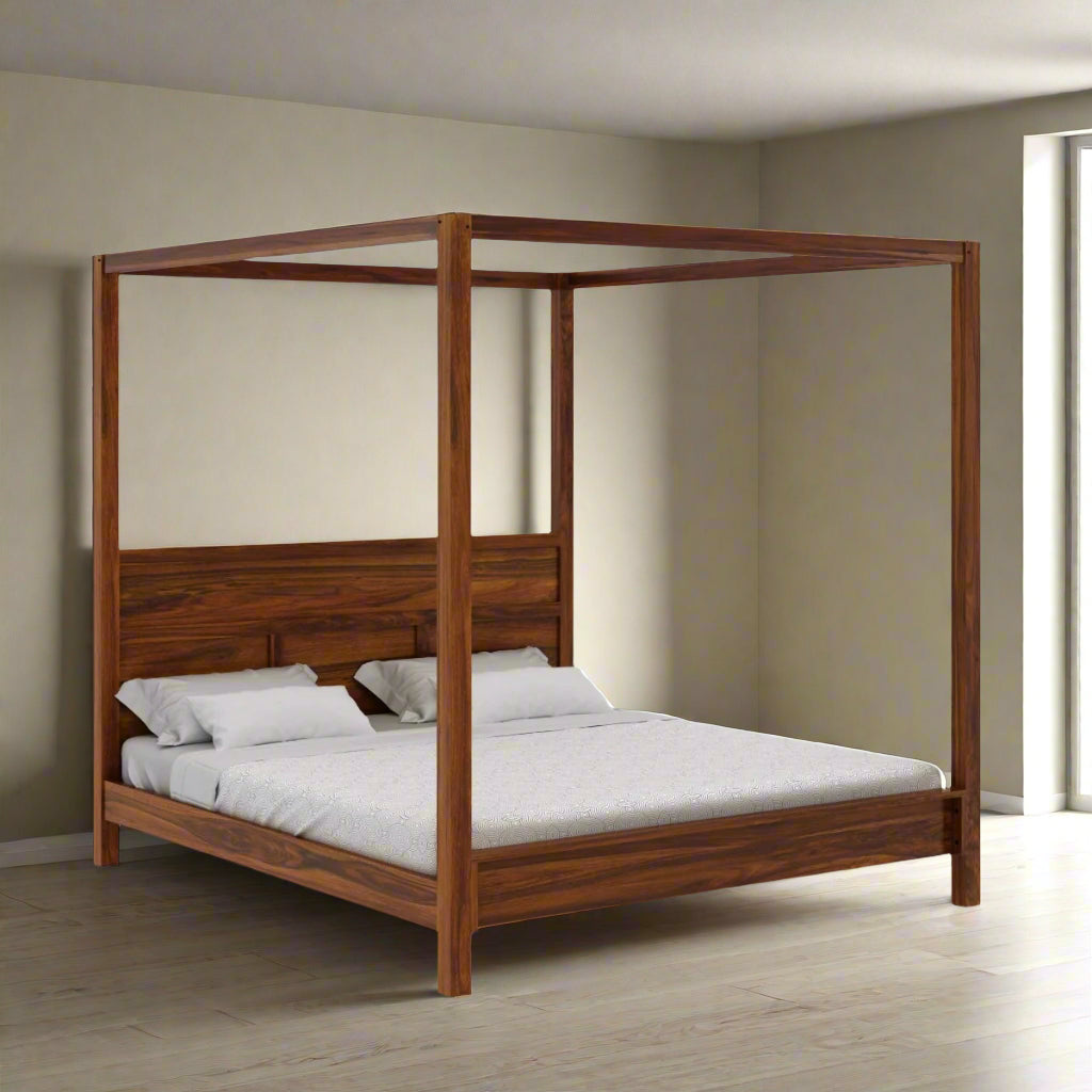 Woodworm | Elite | Solid Rosewood | Poster Bed | Premium Furniture